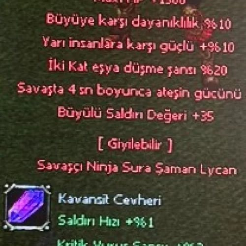 Kavansit Bileklik +9